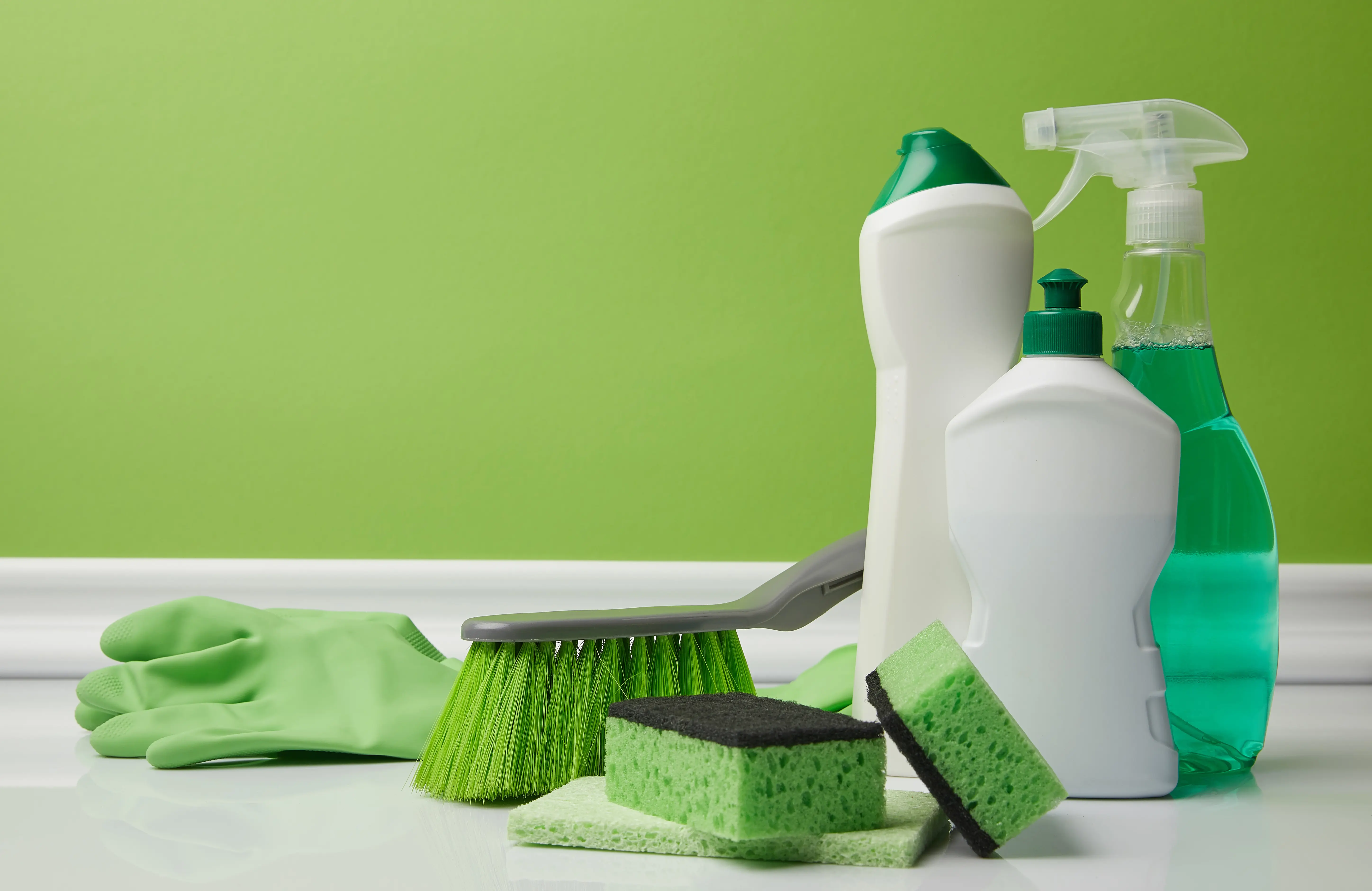 green cleaning supplies